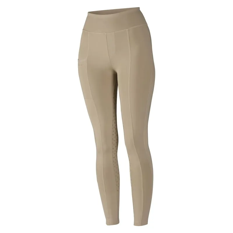 Aubrion Hudson Full Grip Women's Competition Riding Tights - Beige