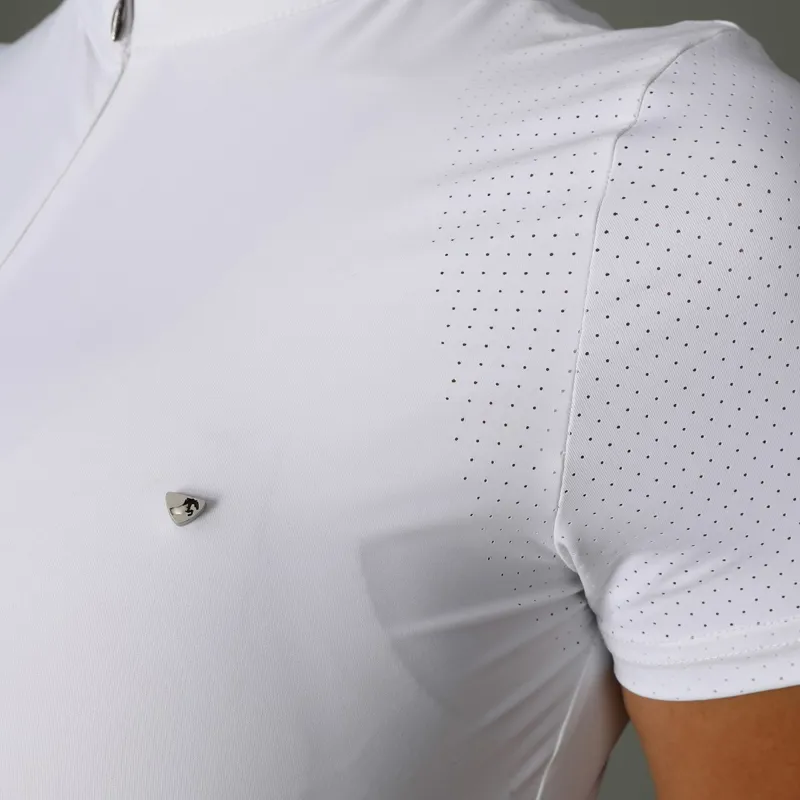 Aubrion Walston Short Sleeve Ladies Show Shirt - White-2