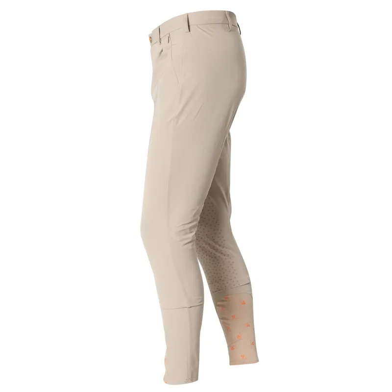Aubrion Walton Knee Grip Men's Competition Breeches - Beige-1