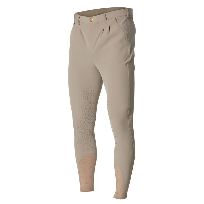Aubrion Walton Knee Grip Men's Competition Breeches - Beige