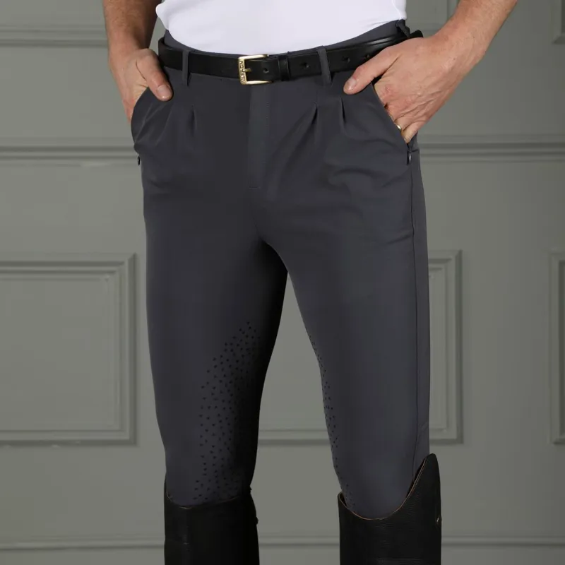 Aubrion Walton Knee Grip Men's Breeches - Grey-2