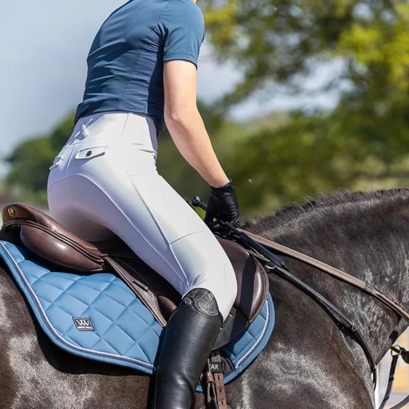 Woof Wear Vision Aura Close Contact Saddle Pad - Petrol Blue-3