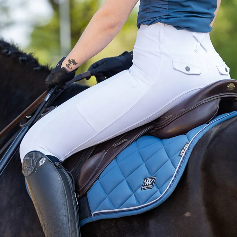 Woof Wear Vision Aura Close Contact Saddle Pad - Petrol Blue-4