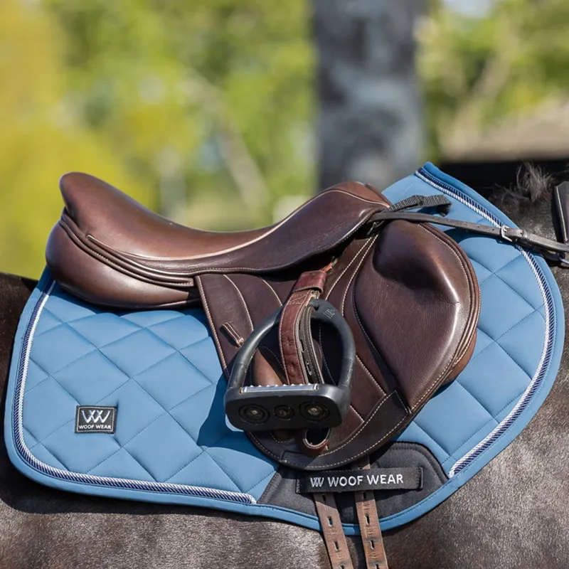 Woof Wear Vision Aura Close Contact Saddle Pad - Petrol Blue-1