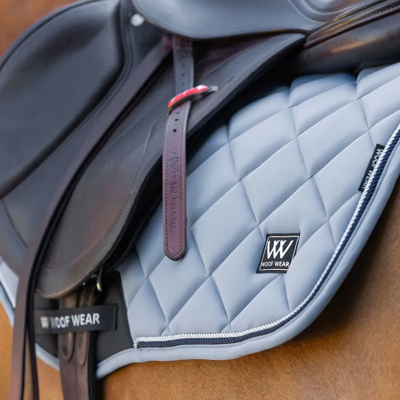 Woof Wear Vision Aura Close Contact Saddle Pad - Steel Blue-1