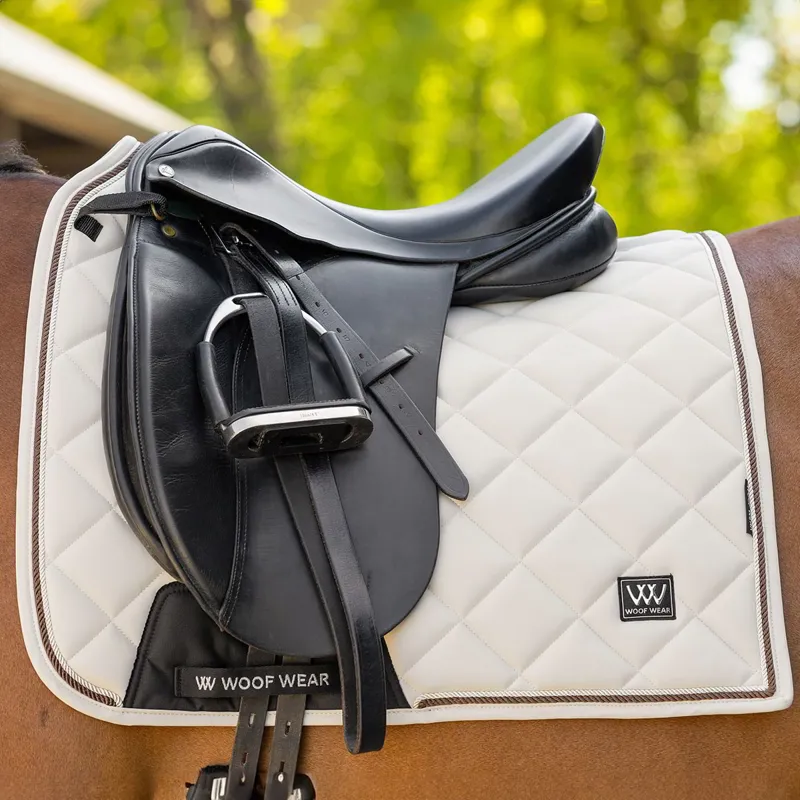 Woof Wear Vision Aura Dressage Saddle Pad - Stone-2