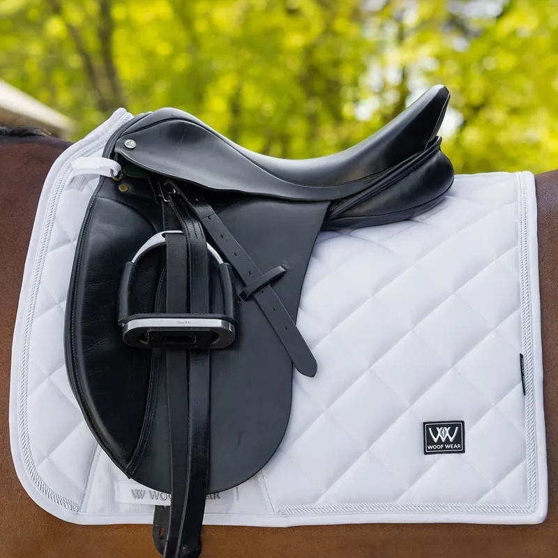 Woof Wear Vision Aura Dressage Saddle Pad - White-2