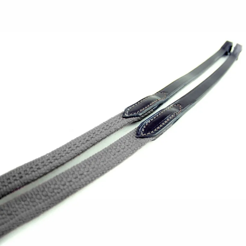Dever Ascot Webb Continental Reins - Black-2