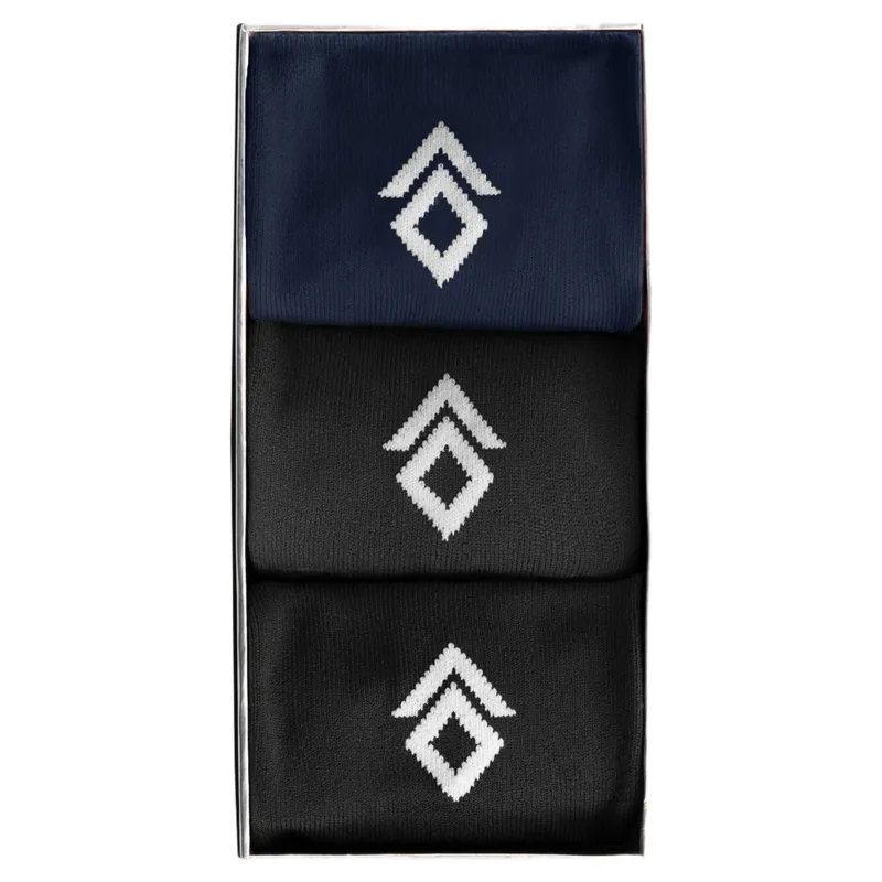 Aztec Diamond 3 Pack Sock Gift Box - Black/Black/Navy Pre-Order