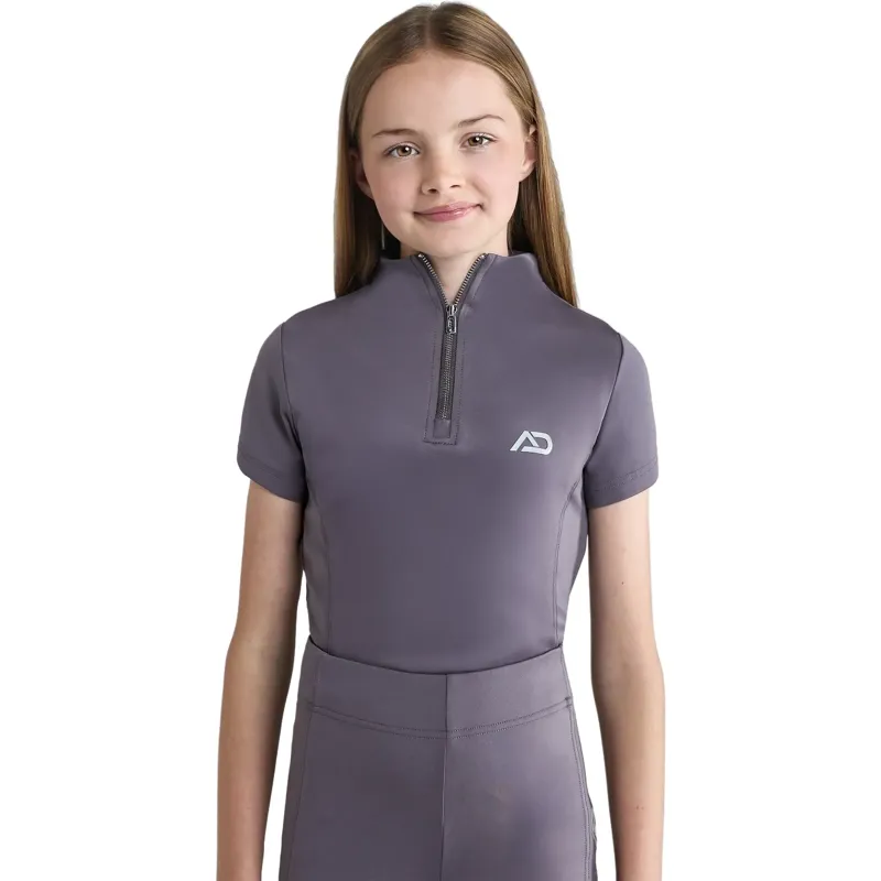 Aztec Diamond Young Rider Short Sleeve Junior Base Layer - Amethyst