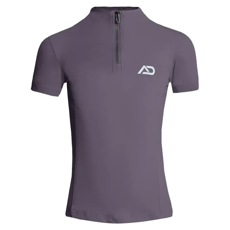 Aztec Diamond Young Rider Short Sleeve Junior Base Layer - Amethyst-1