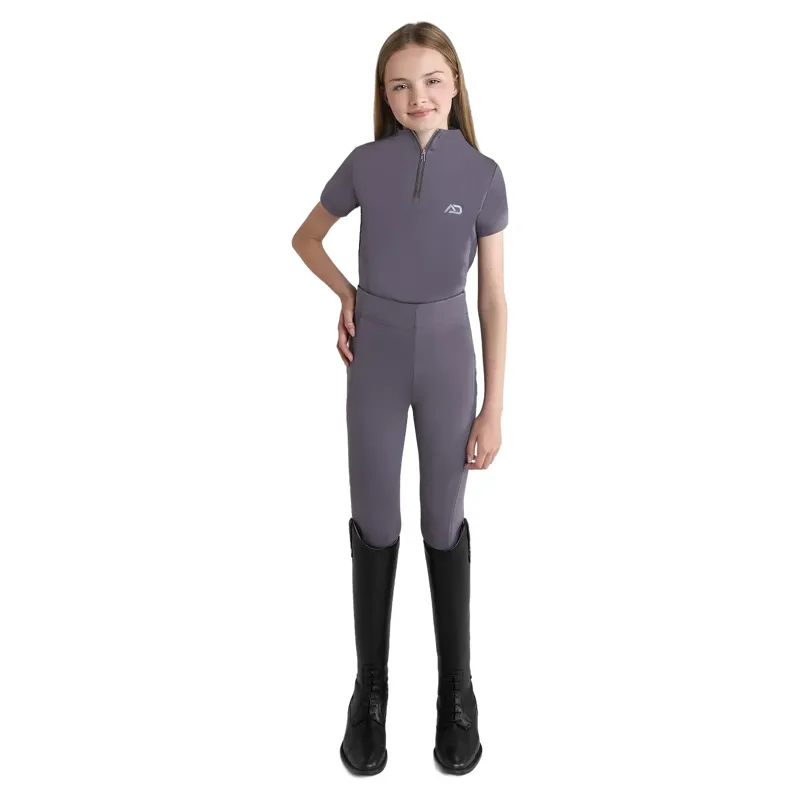 Aztec Diamond Young Rider Short Sleeve Junior Base Layer - Amethyst-3