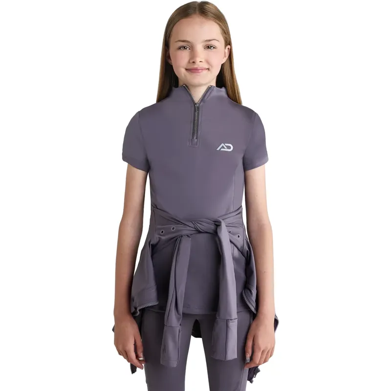 Aztec Diamond Young Rider Short Sleeve Junior Base Layer - Amethyst-4