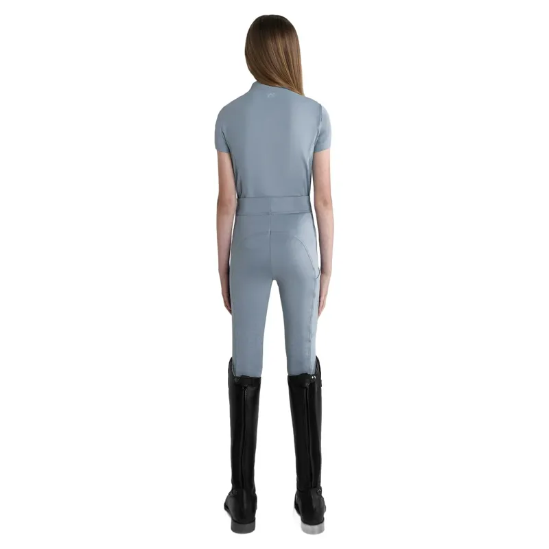 Aztec Diamond Young Rider Short Sleeve Junior Base Layer - Ash Blue-3