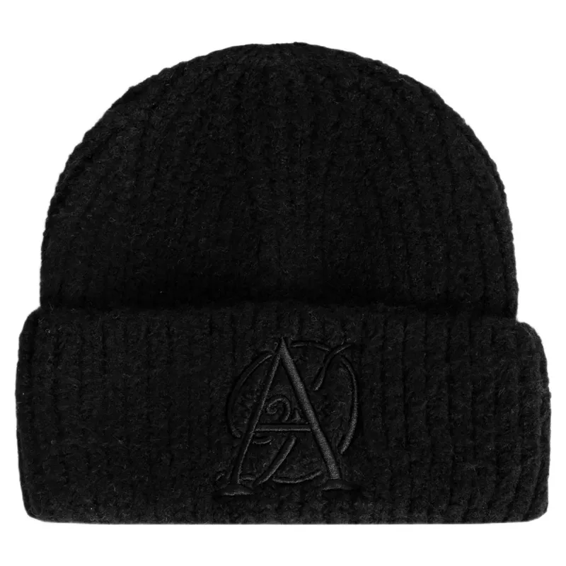 Aztec Diamond Embroidered Beanie - Black Pre-Order