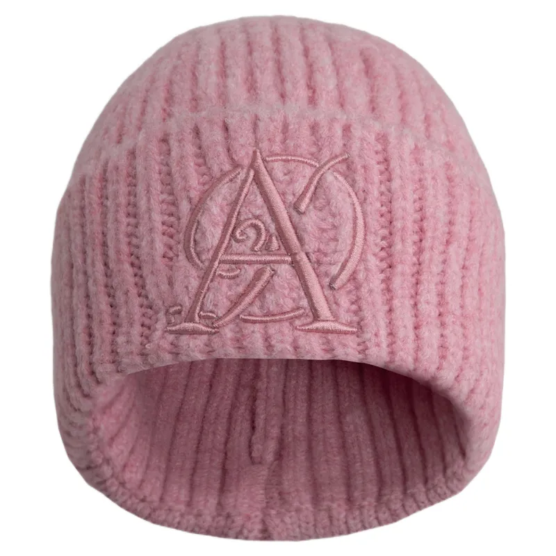 Aztec Diamond Embroidered Beanie - Pink Pre-Order-1
