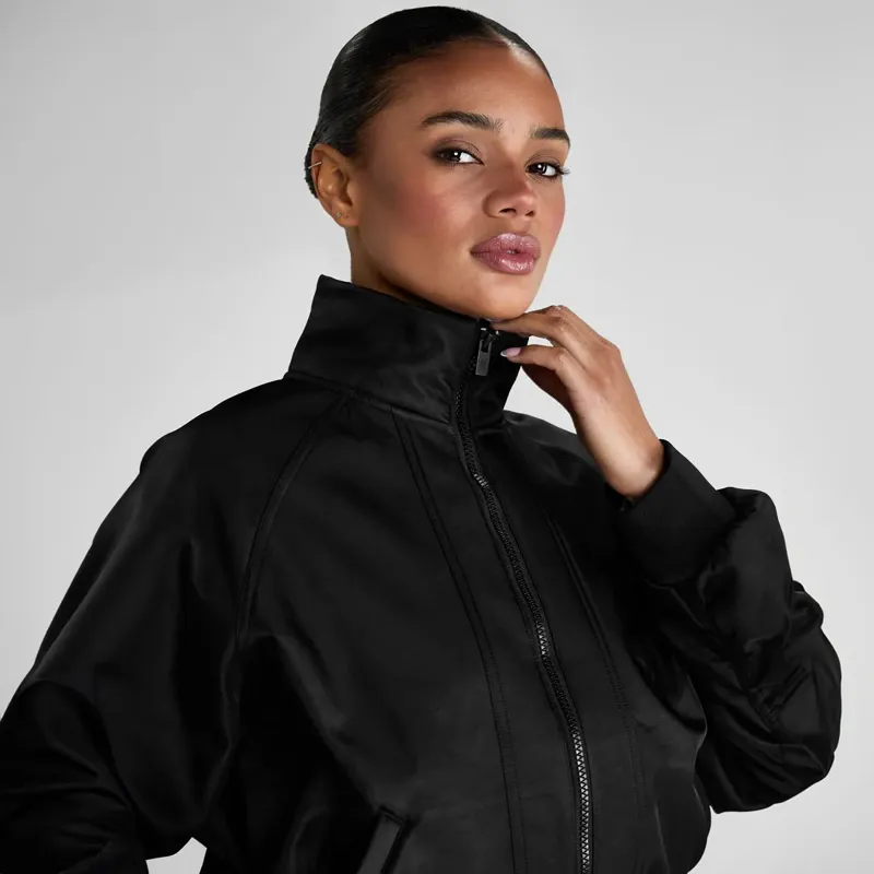 Aztec Diamond Bomber Jacket - Black-2