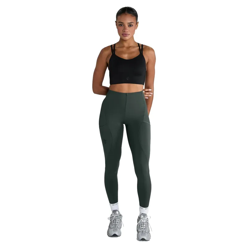 Aztec Diamond Bonded Women's Sports Bra - Black-3