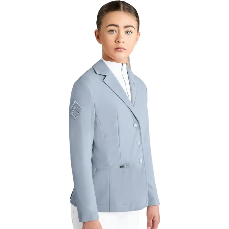 Aztec Diamond Young Rider Show Jacket - Ash Blue