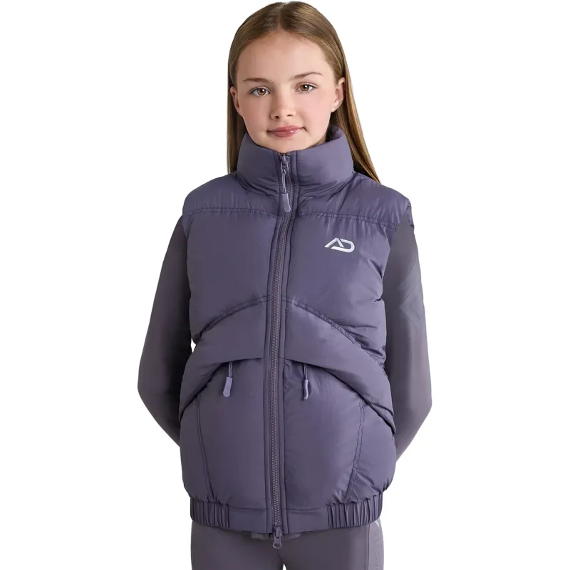 Aztec Diamond Young Rider Mid Layer Junior Vest - Amethyst