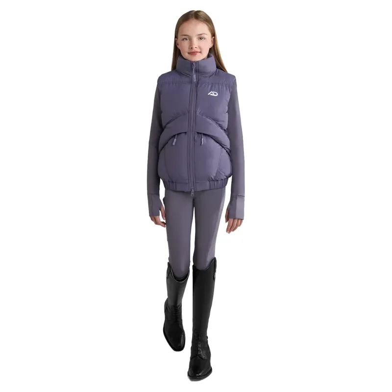 Aztec Diamond Young Rider Mid Layer Junior Vest - Amethyst-4