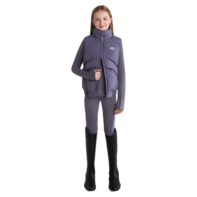 Aztec Diamond Young Rider Mid Layer Junior Vest - Amethyst-5