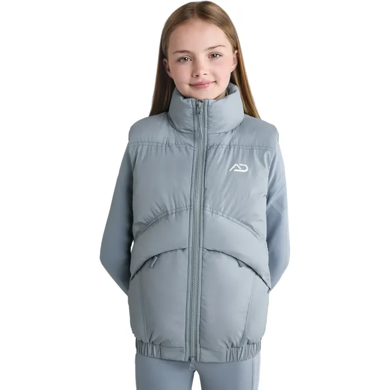 Aztec Diamond Young Rider Mid Layer Junior Vest - Ash Blue