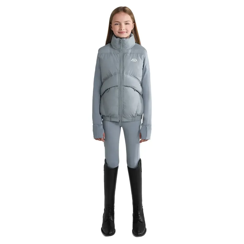 Aztec Diamond Young Rider Mid Layer Junior Vest - Ash Blue-5