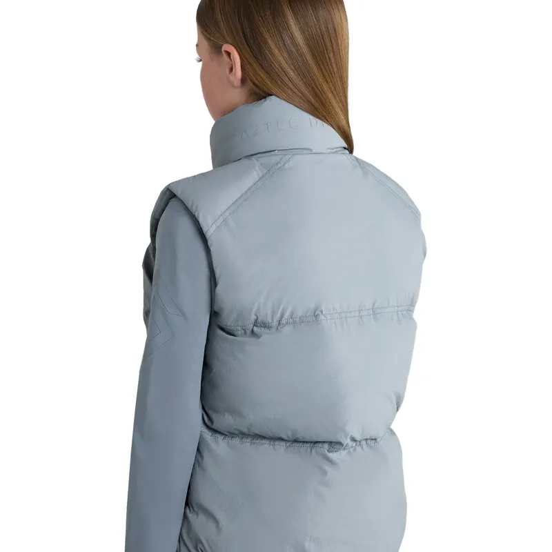 Aztec Diamond Young Rider Mid Layer Junior Vest - Ash Blue-6