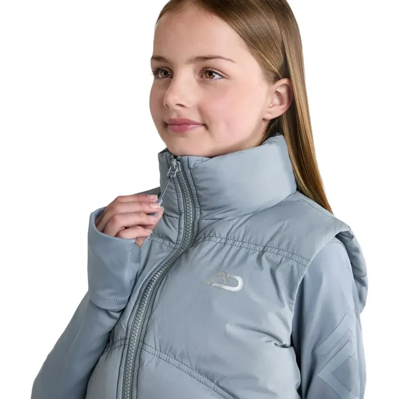 Aztec Diamond Young Rider Mid Layer Junior Vest - Ash Blue-2