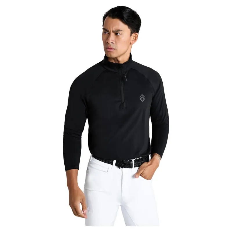 Aztec Diamond Core Men's 1/4 Zip Base Layer - Black-4