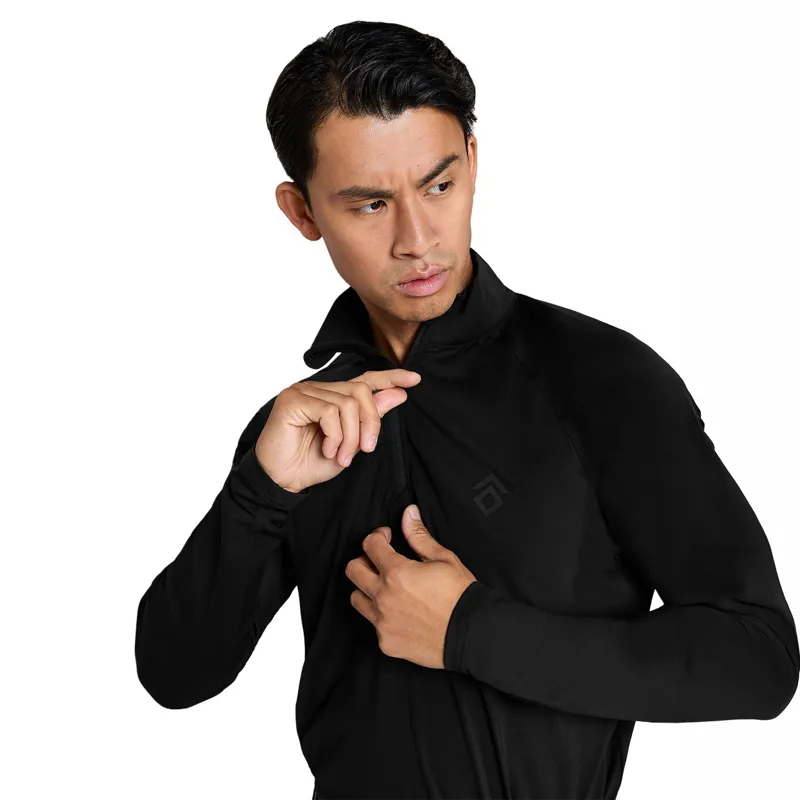 Aztec Diamond Core Men's 1/4 Zip Base Layer - Black-6