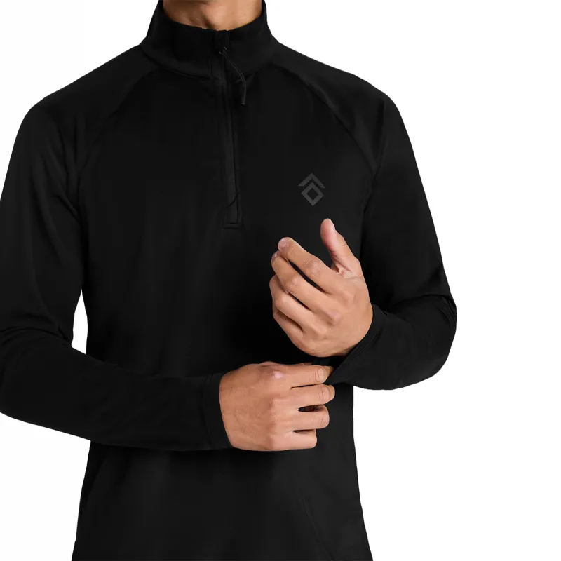 Aztec Diamond Core Men's 1/4 Zip Base Layer - Black-7