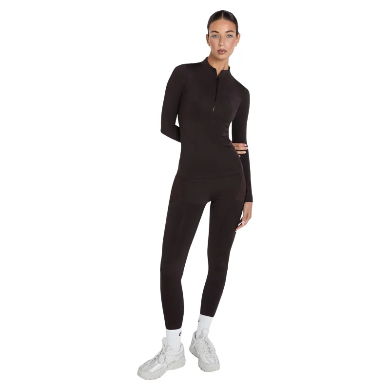 Aztec Diamond Core Long Sleeve Base Layer Womens - Espresso-1