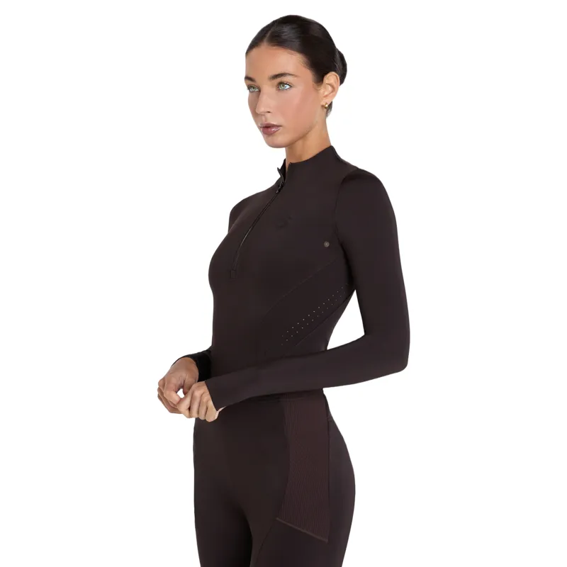 Aztec Diamond Core Long Sleeve Base Layer Womens - Espresso