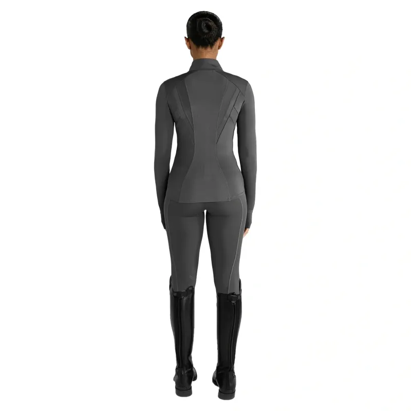 Aztec Diamond Fitted Women's Jacket - Ash Grey-1