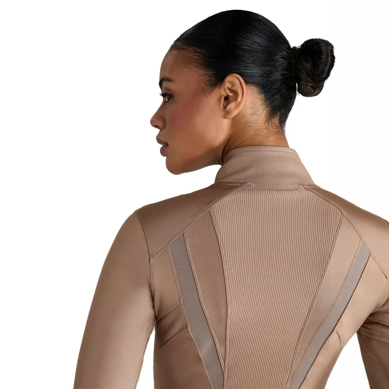 Aztec Diamond Fitted Women's Jacket - Camel-6