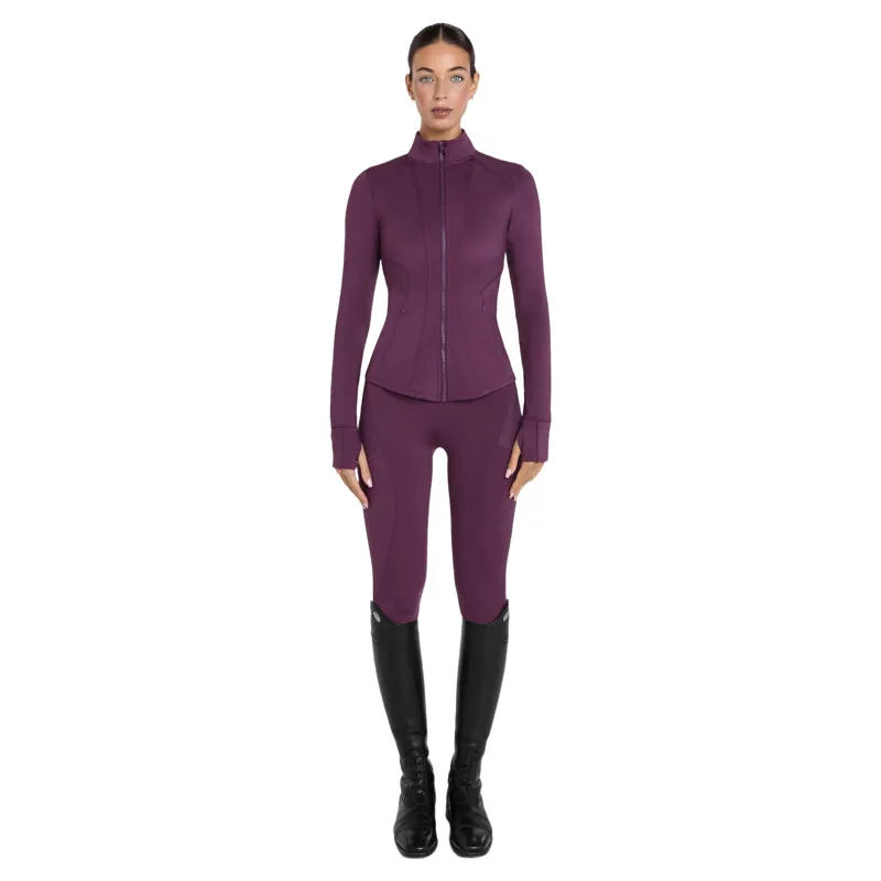 Aztec Diamond Fitted Women's Jacket - Plum Pre-Order-2