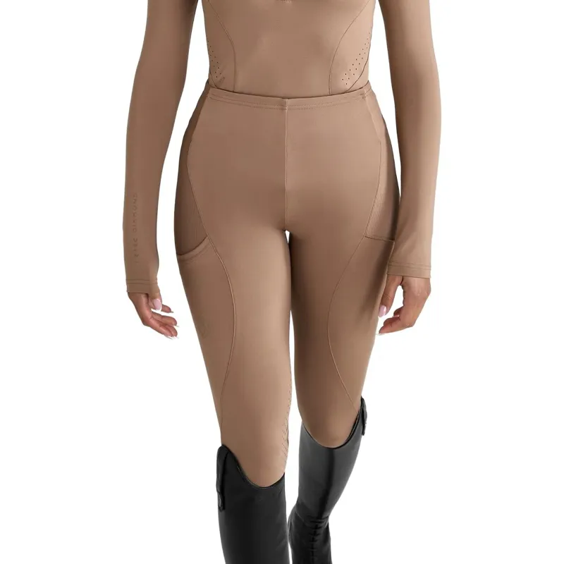 Aztec Diamond Core Full Seat Riding Tights - Camel-2