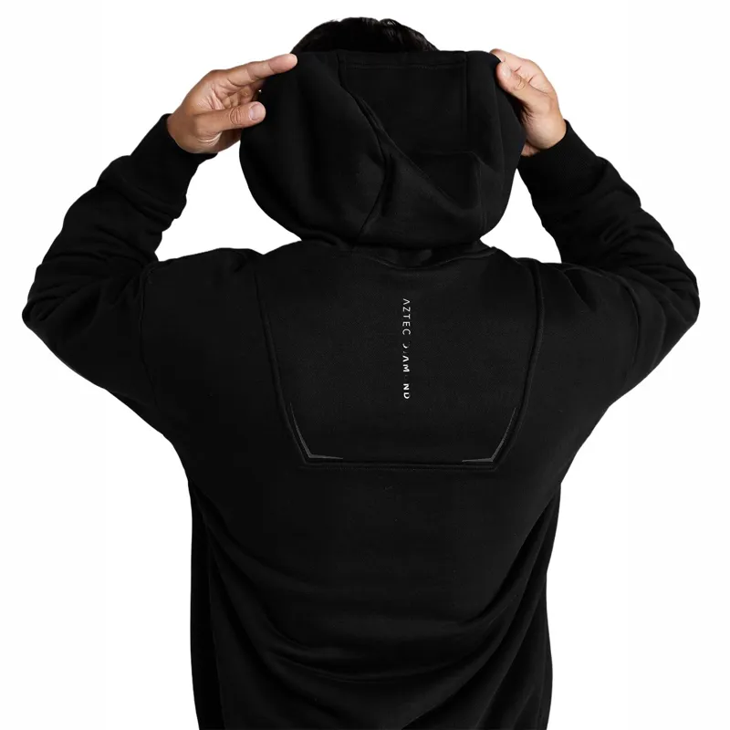 Aztec Diamond Core Boys Full Zip Hoodie - Black-1