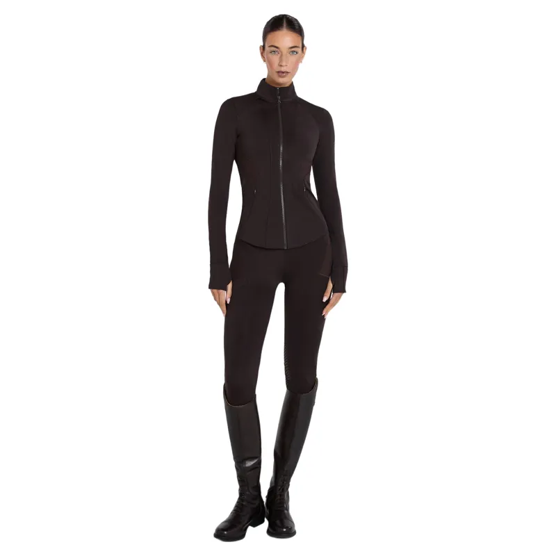 Aztec Diamond Core Full Grip Women's Riding Leggings - Espresso Pre-Order-1