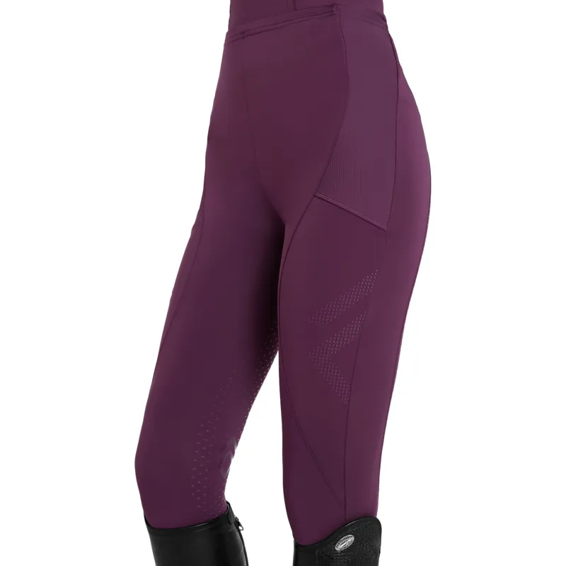 Aztec Diamond Core Full Grip Womens Riding Leggings - Plum Pre-Order