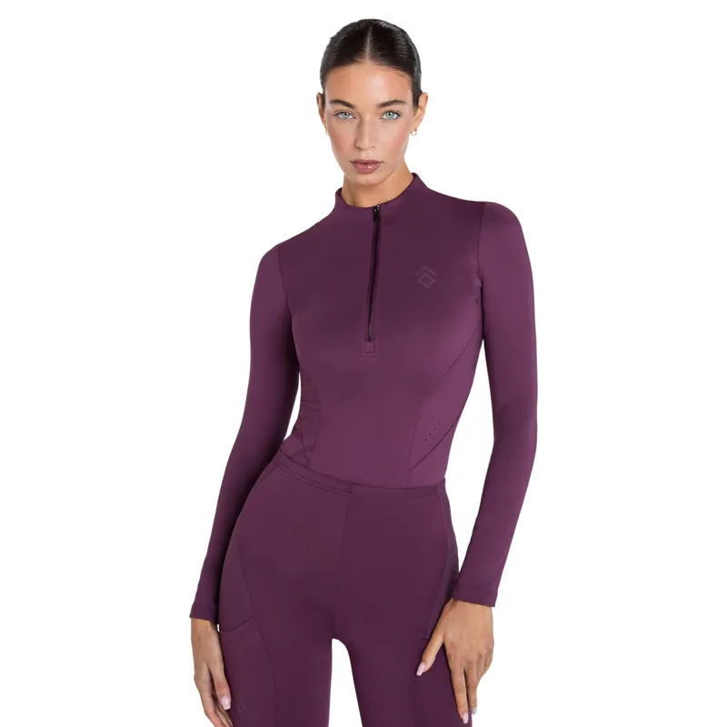 Aztec Diamond Core Long Sleeve Women's Base Layer - Plum Pre-Order-9
