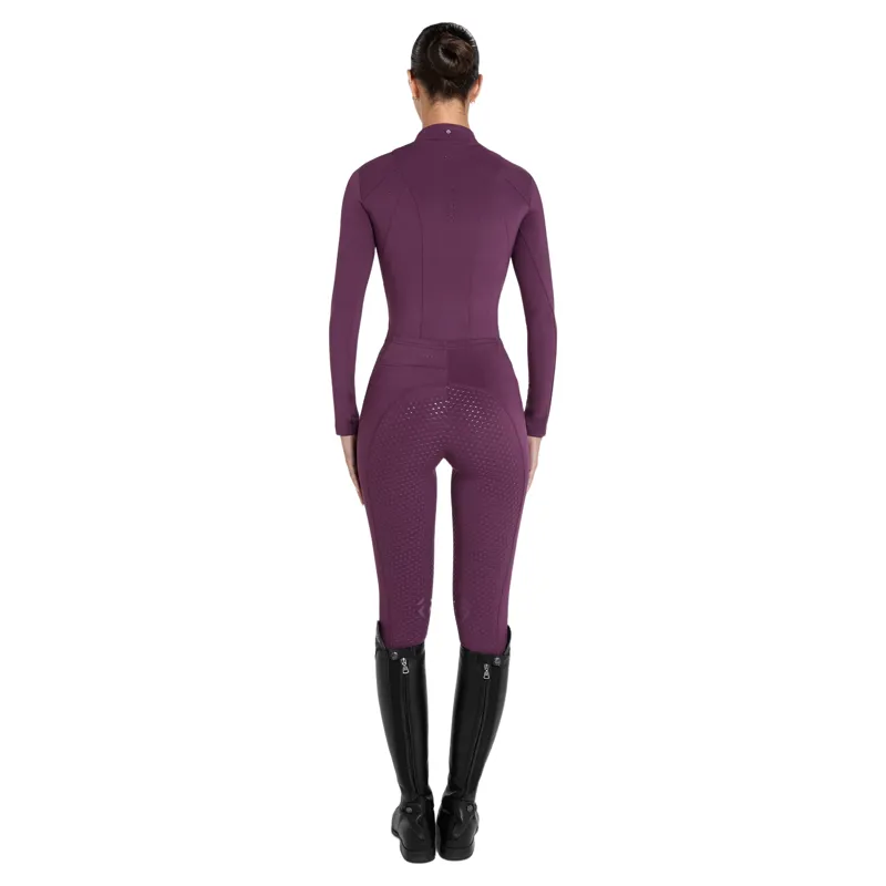 Aztec Diamond Core Long Sleeve Women's Base Layer - Plum Pre-Order-11