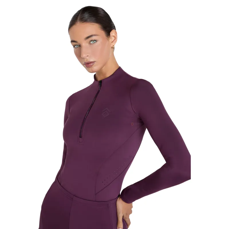 Aztec Diamond Core Long Sleeve Women's Base Layer - Plum Pre-Order-5