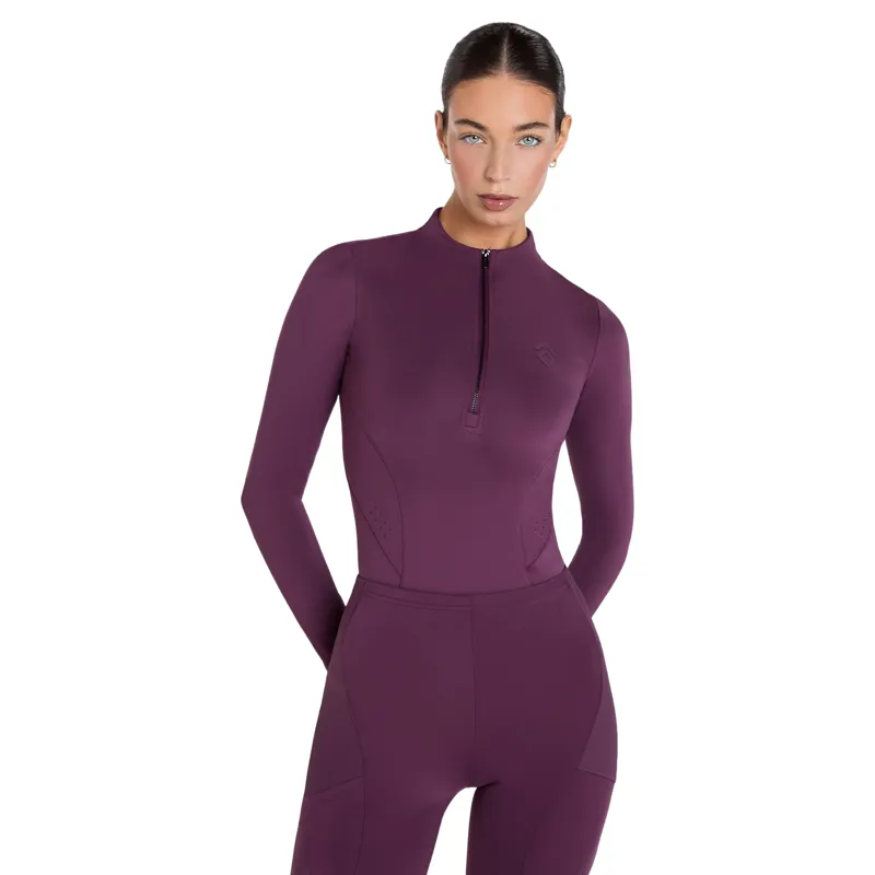 Aztec Diamond Core Long Sleeve Women's Base Layer - Plum Pre-Order