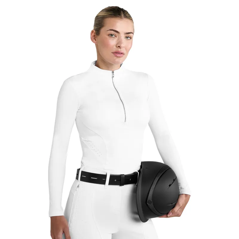 Aztec Diamond Core Long Sleeve Women's Base Layer - White-3