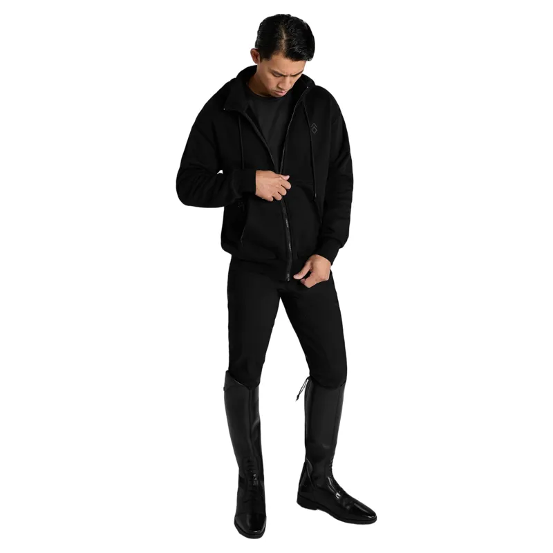 Aztec Diamond Core Men's Full Zip Hoodie - Black-7