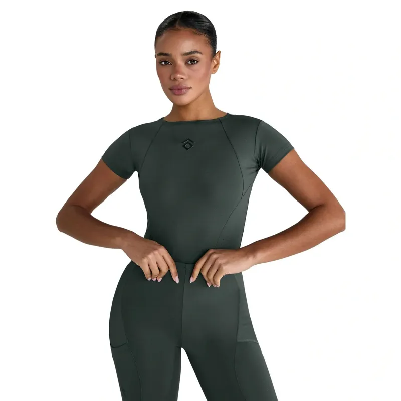 Aztec Diamond Core Women's Tech Short Sleeve Tee - Fern-1
