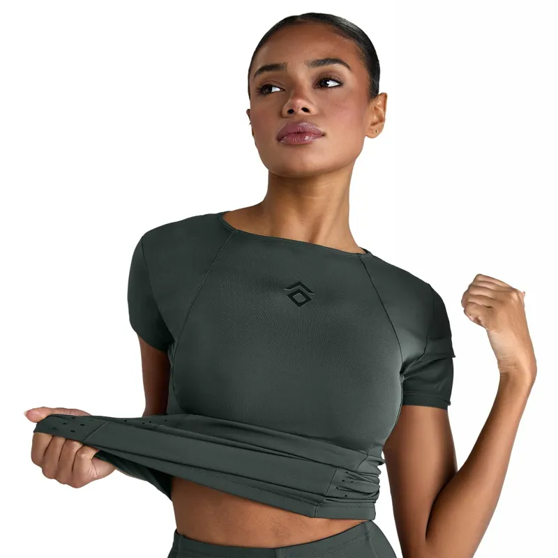 Aztec Diamond Core Women's Tech Short Sleeve Tee - Fern-5